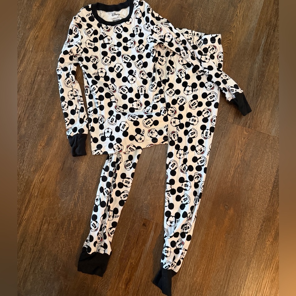 Disney Mickey Mouse Kids Pajama Set - Black and White